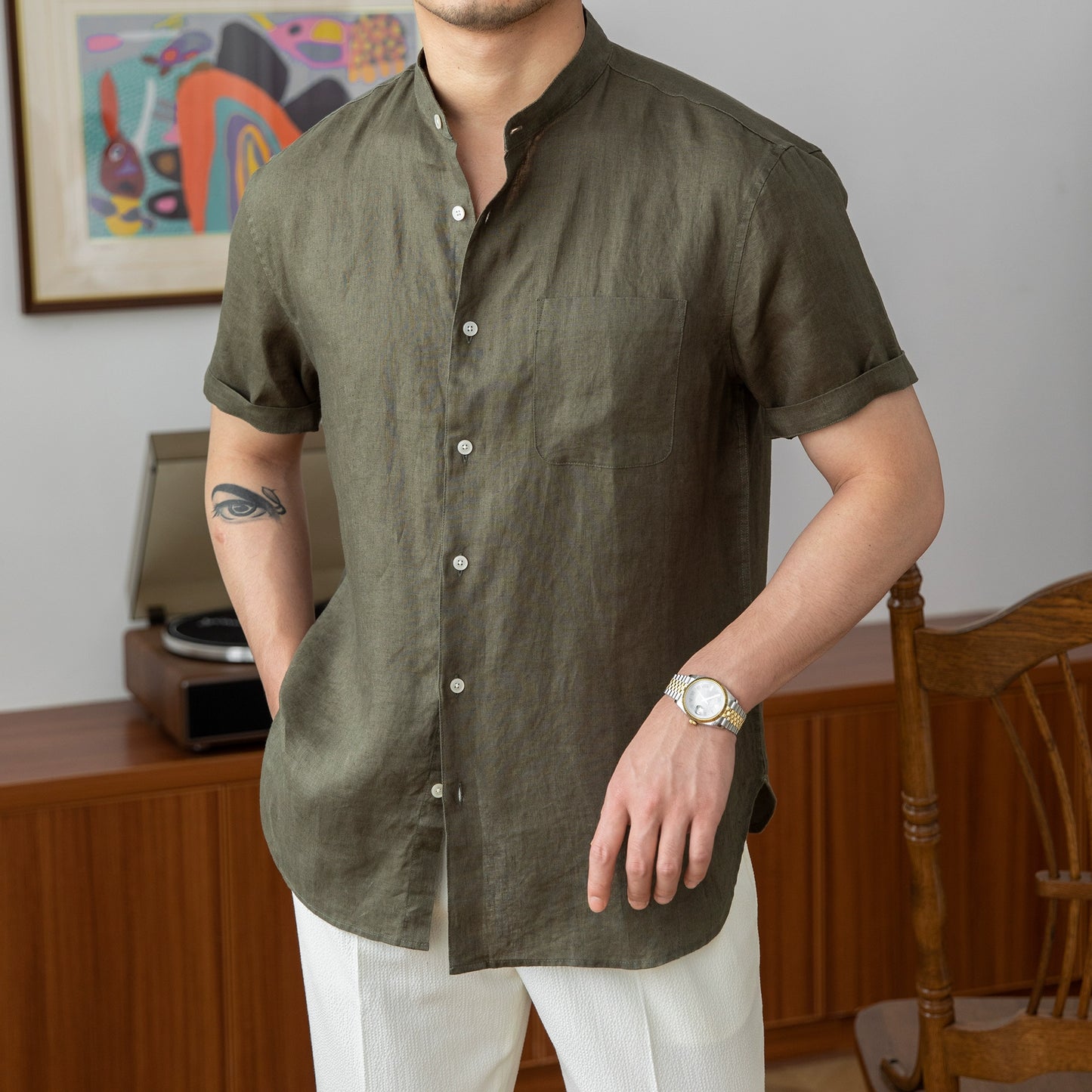 Young Men's Casual Minimalist Light Shirt