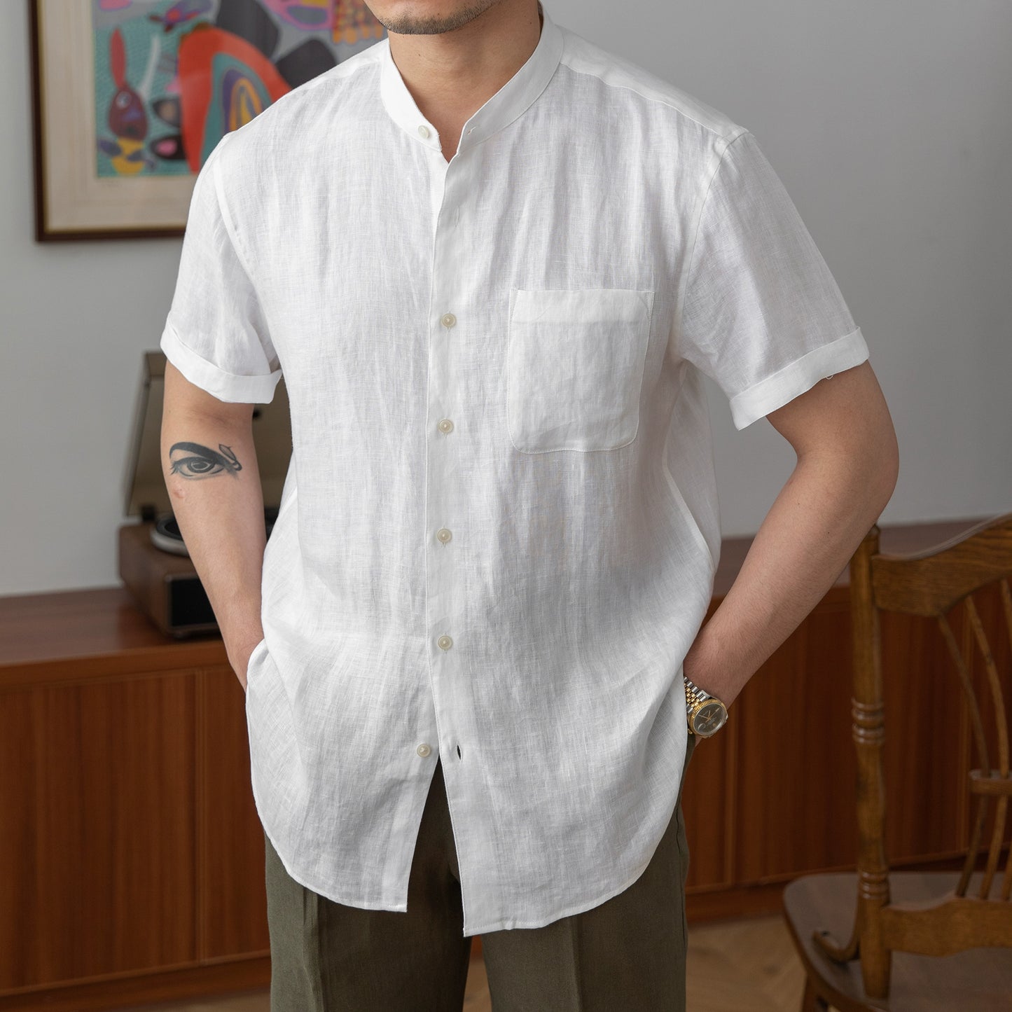 Young Men's Casual Minimalist Light Shirt