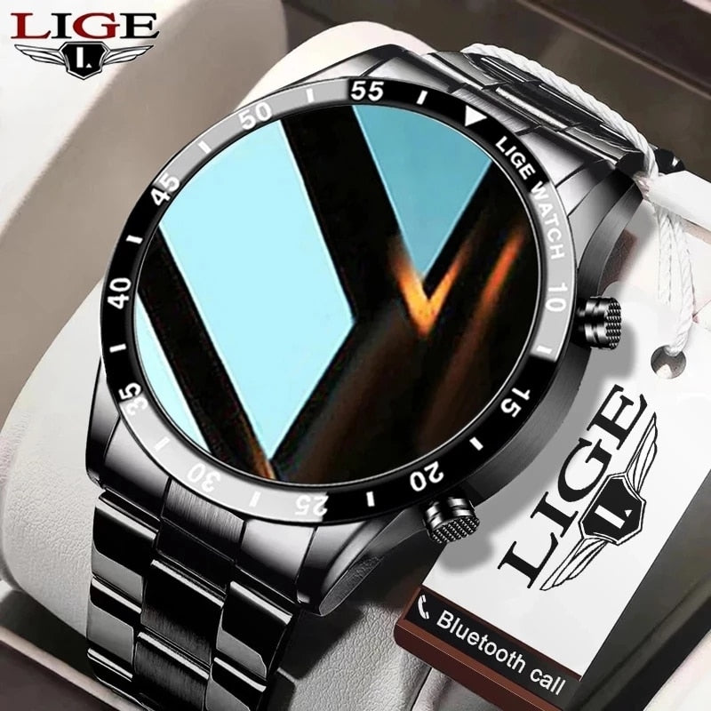 Full Circle Touch Screen Steel Band Watch